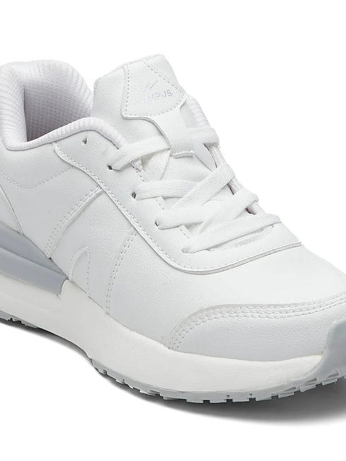 GLAMS White Women's Sneakers